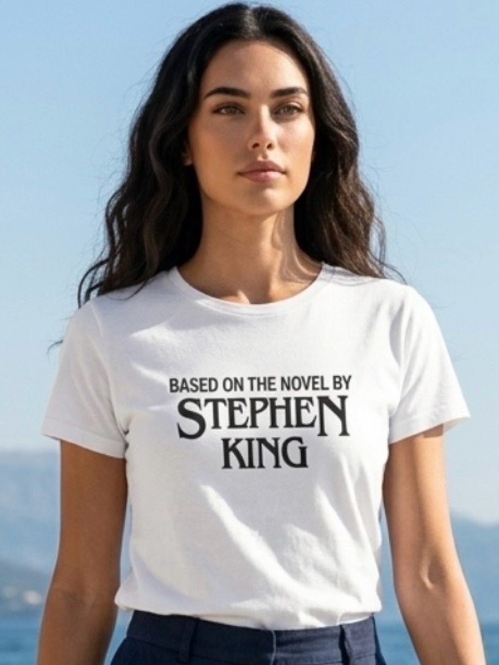 2 for $30 | Stephen King Graphic Tee - White with Black Text